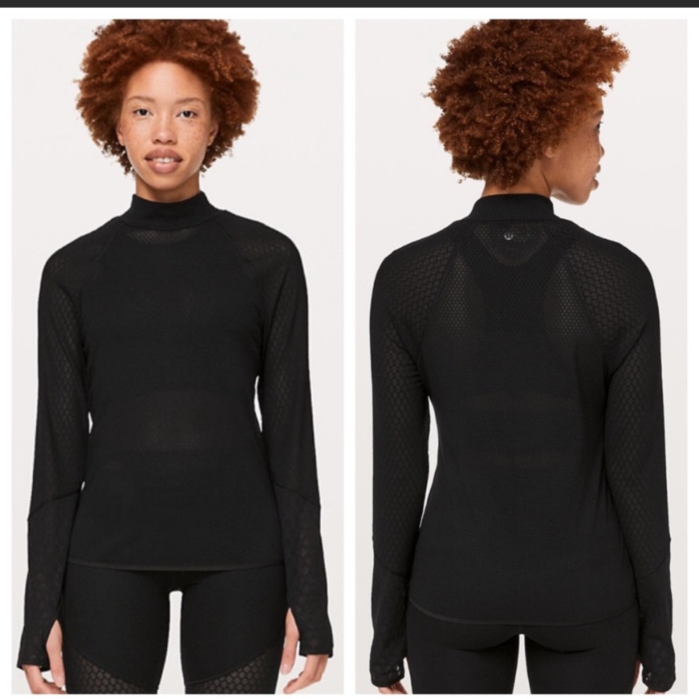 Lululemon Lab Geo Longsleeve Top sz 6 no tags